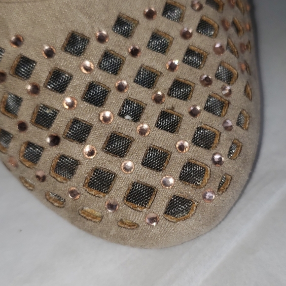 RAMPAGE Jewel Rhinestone Stud CutOut Pump NEW Ankle Strap Heels Women's - Picture 9 of 12